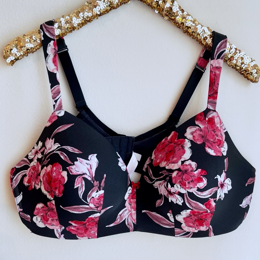 CACIQUE • floral t shirt bra